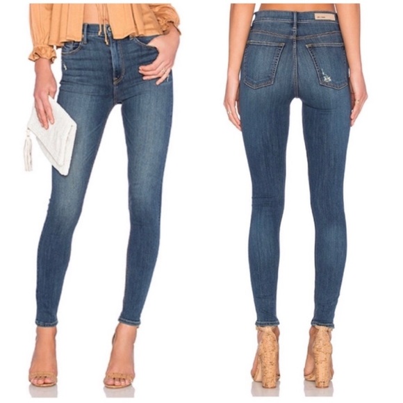 GRLFRND Kendall High-Rise Stretch Skinny Jean You and Me Against the World 25